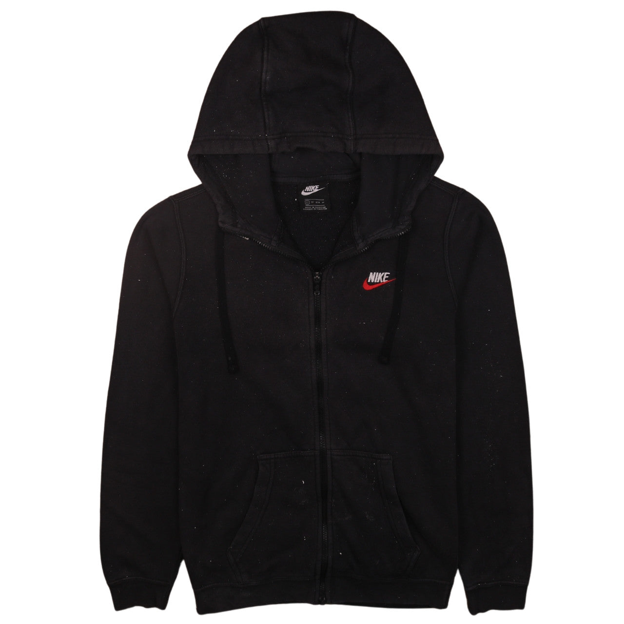 Nike Men's Black XS Full Zip Fleece Hoodie Sweatshirt