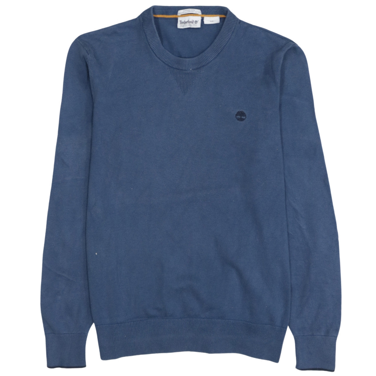Timberland Men Blue Cotton Crew Neck Pullover Jumper L
