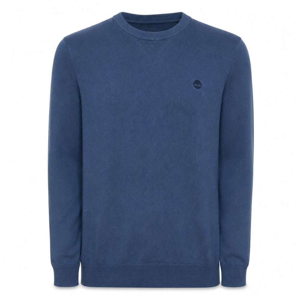 Timberland Men Blue Cotton Crew Neck Pullover Jumper L