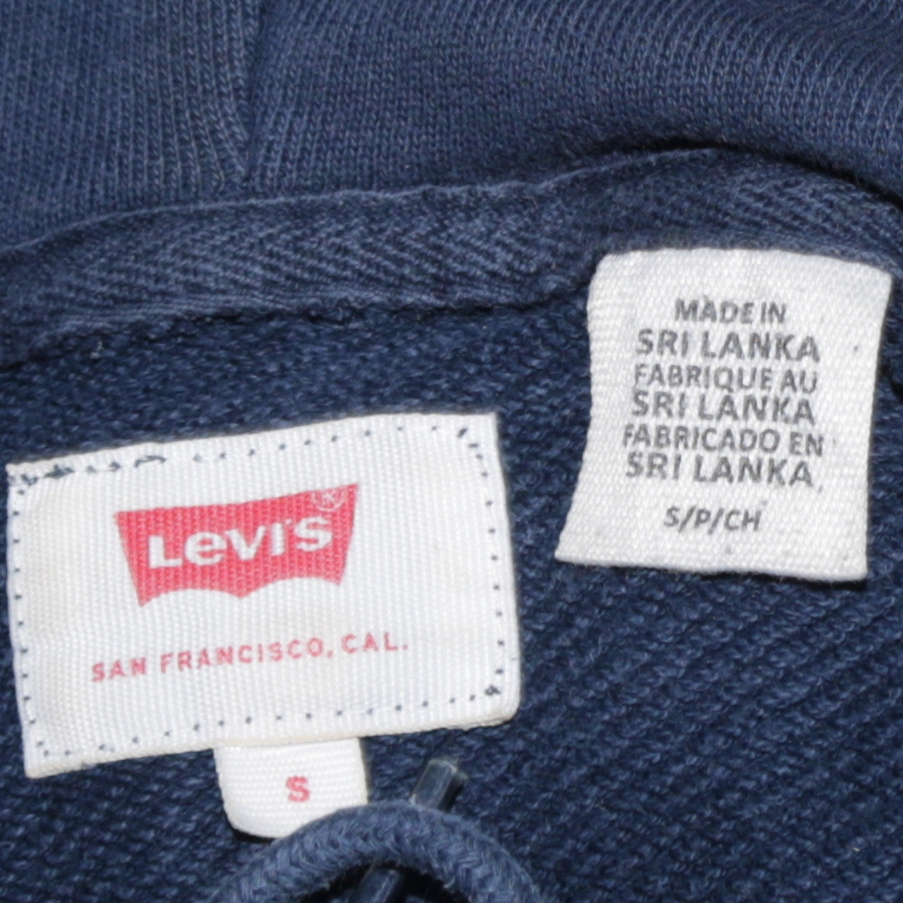 Levi's Men's Blue Logo Pullover Hoodie Size S Regular Fit