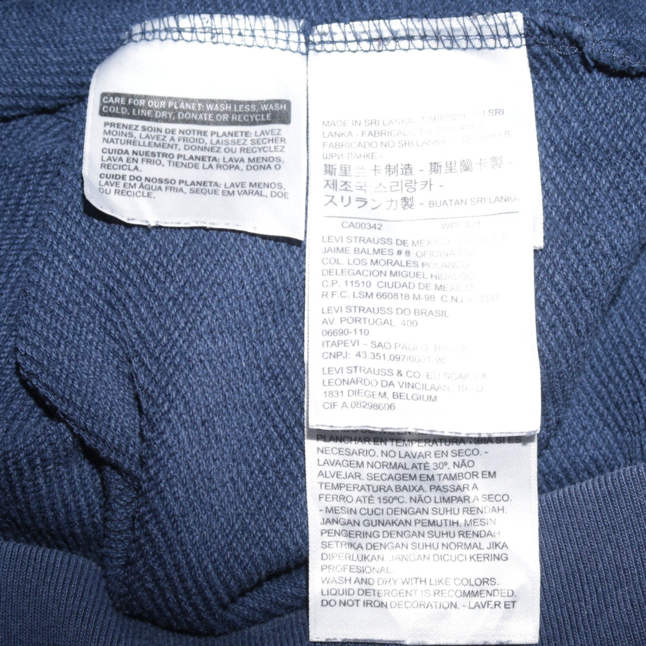 Levi's Men's Blue Logo Pullover Hoodie Size S Regular Fit