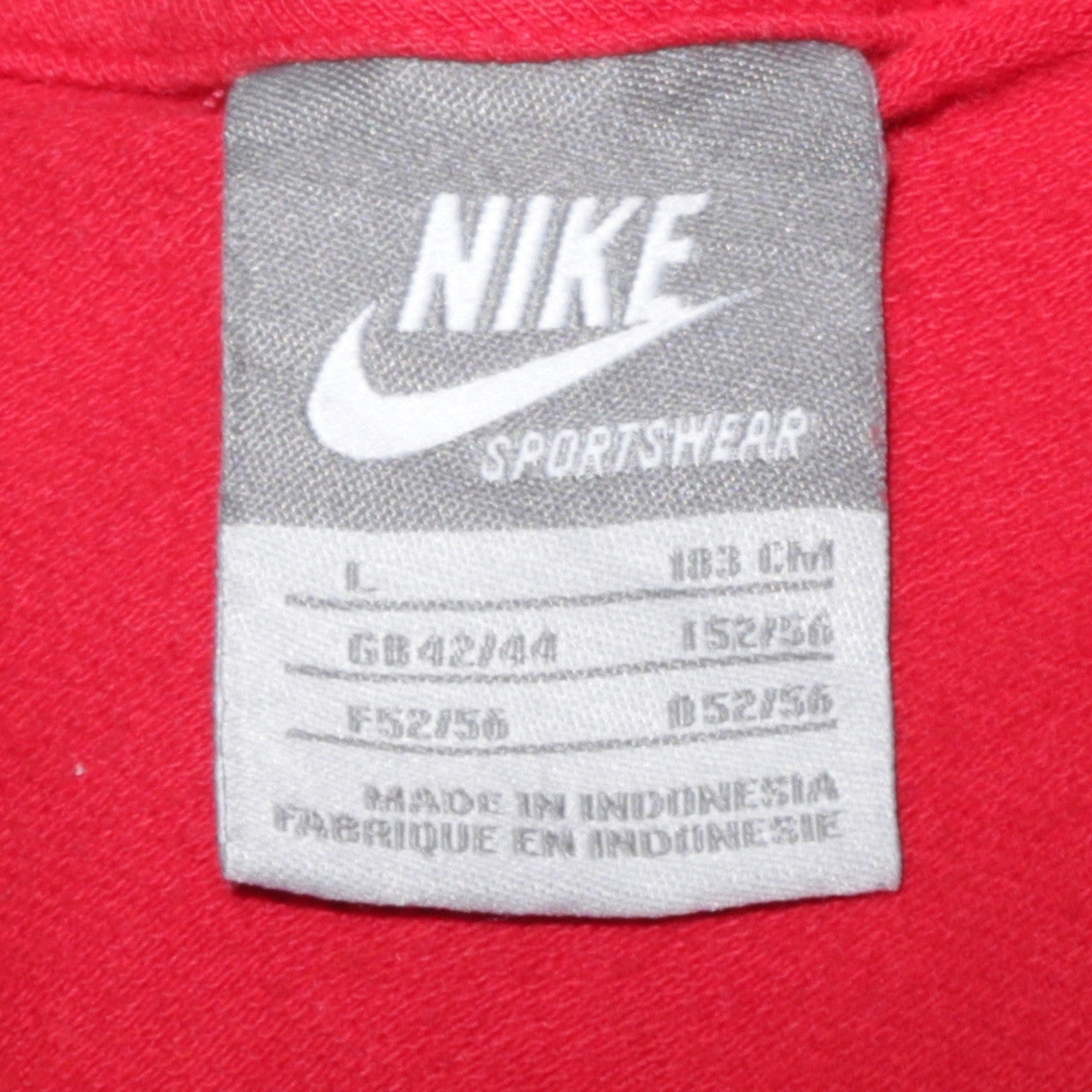 Nike Women Red Full Zip Hoodie L Sportswear Track Trials 72