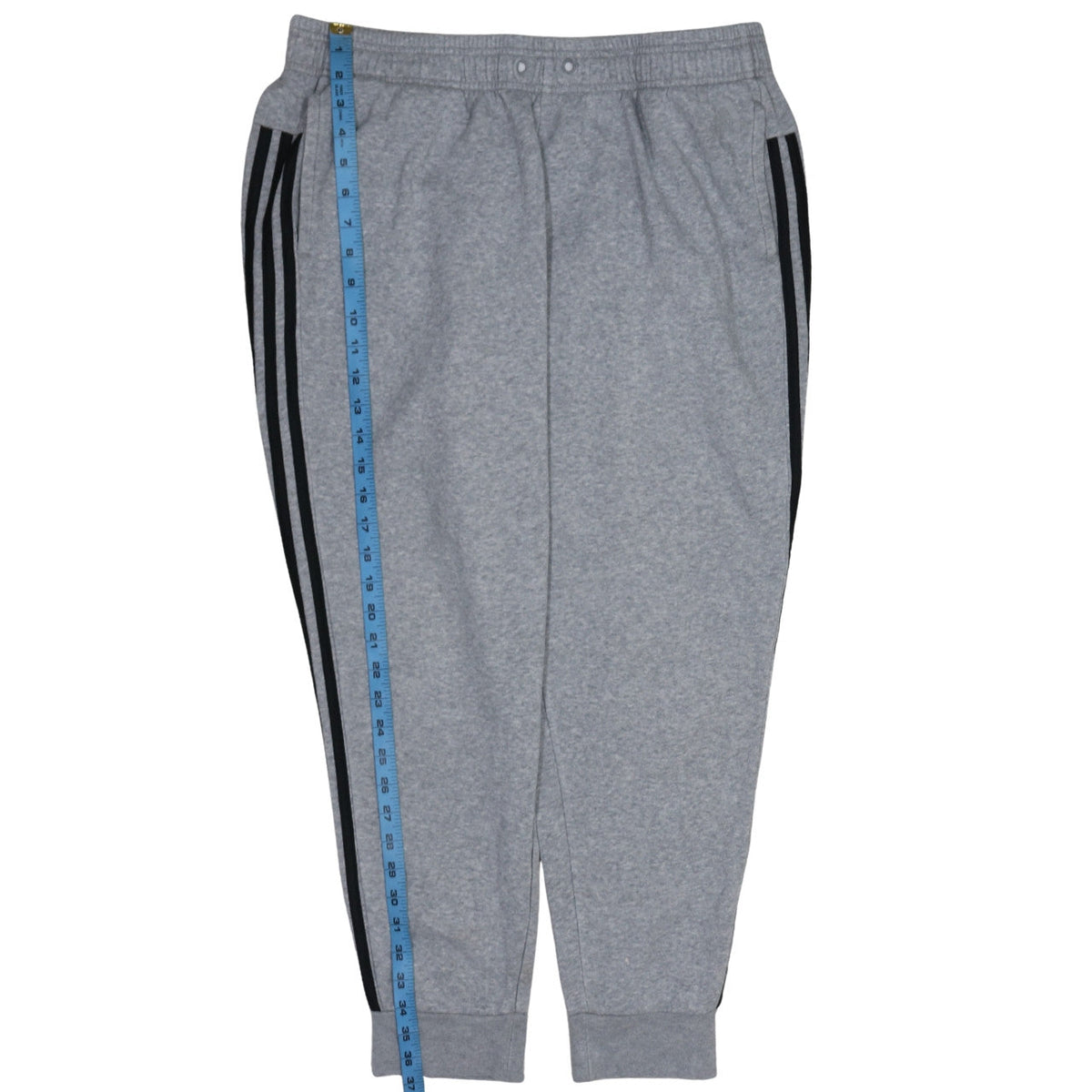 adidas Womens Grey XL Jogger Fleece Sweatpants with Stripes
