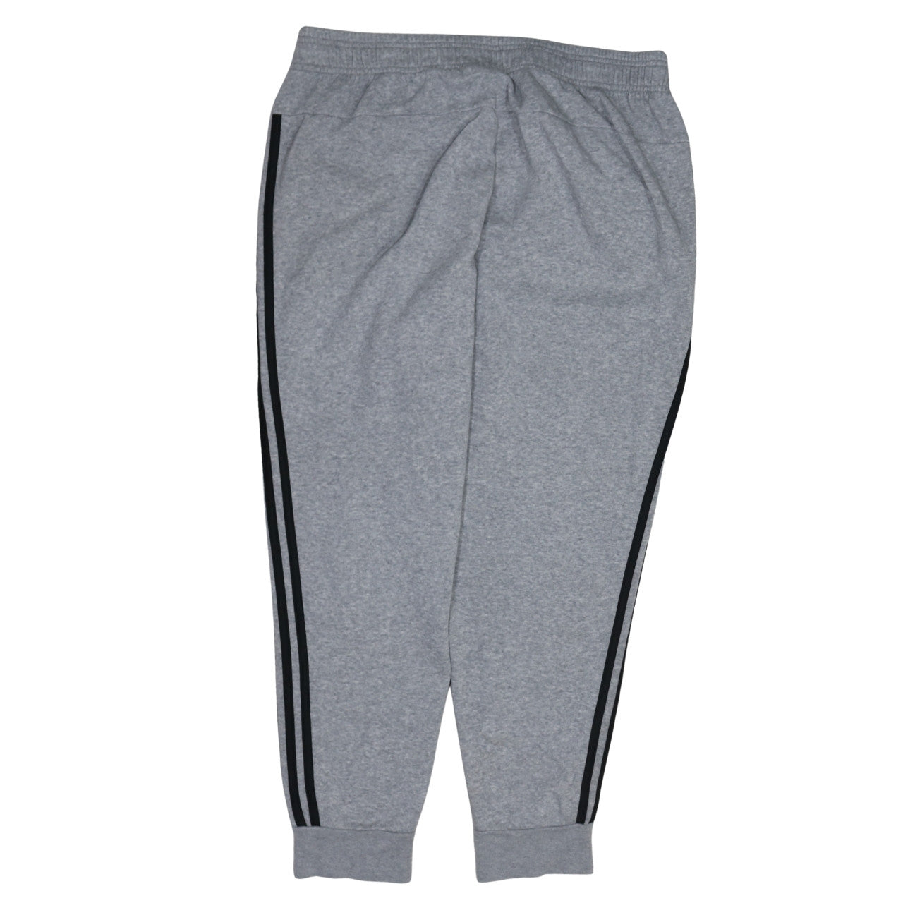 adidas Womens Grey XL Jogger Fleece Sweatpants with Stripes