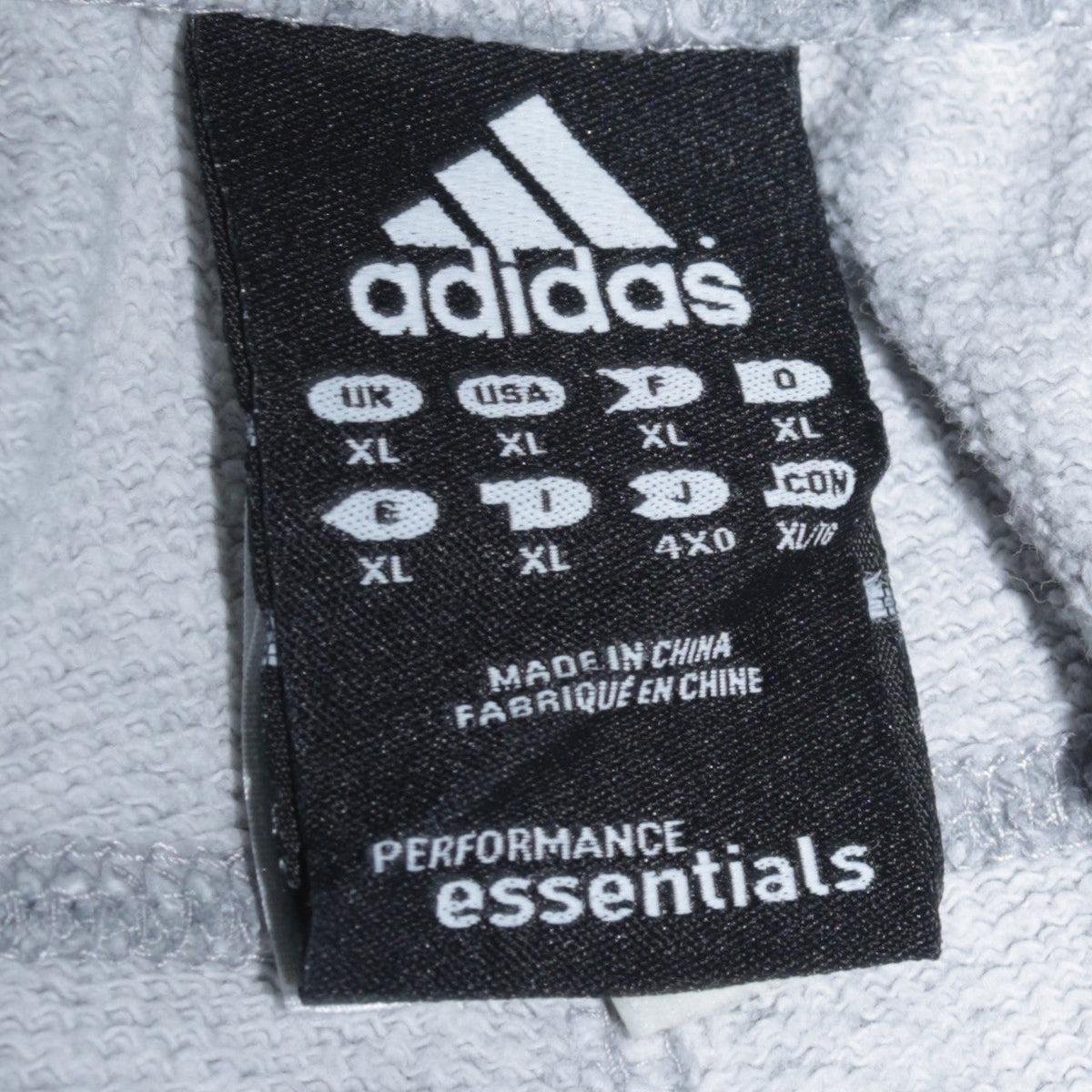 adidas Womens Grey XL Jogger Fleece Sweatpants with Stripes