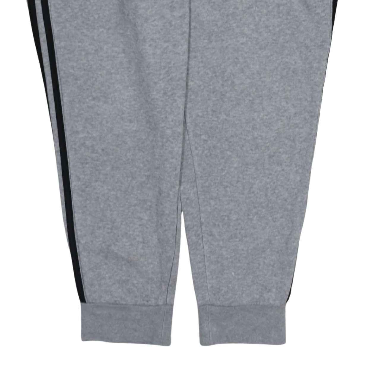 adidas Womens Grey XL Jogger Fleece Sweatpants with Stripes