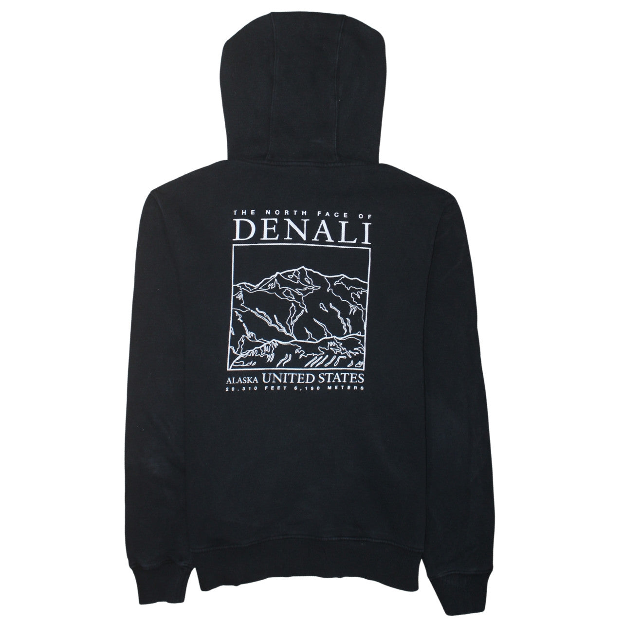 The North Face Men’s Black Pullover Hoodie M Embroidered Logo Denali Outdoor