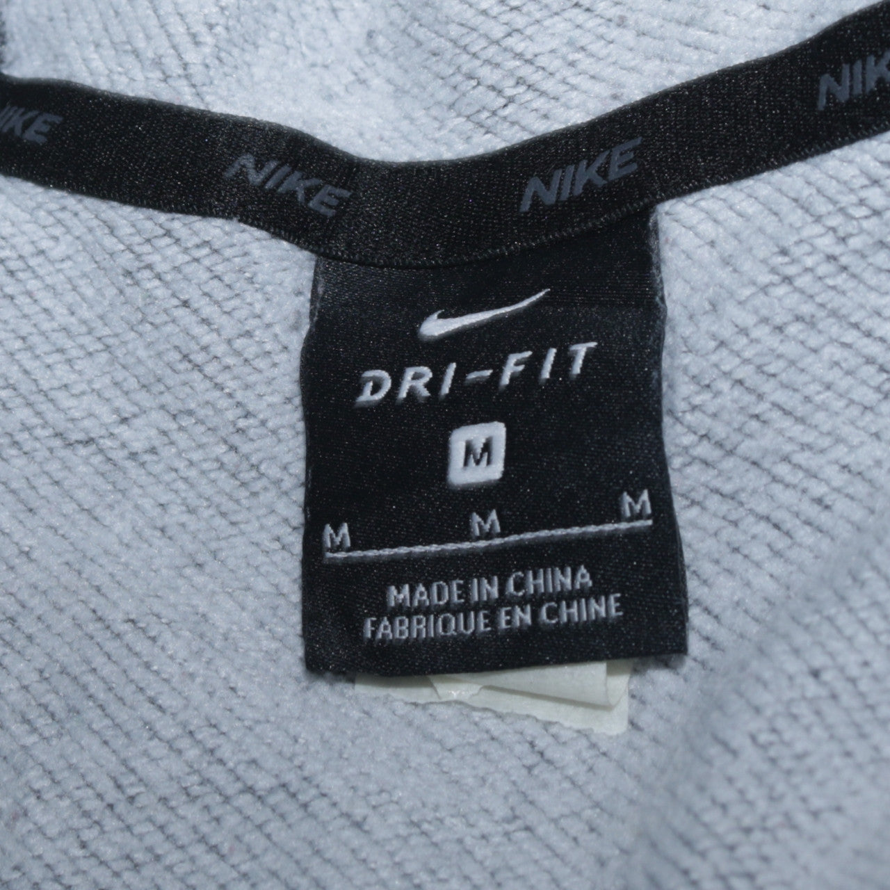 Nike Men's Grey Dri-Fit Full Zip Hoodie M Sportswear