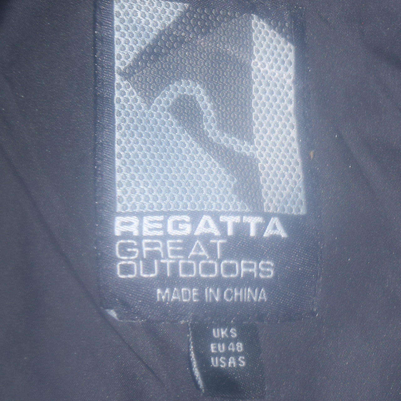 Regatta Men’s Black Waterproof Hooded Rain Coat Jacket Size S