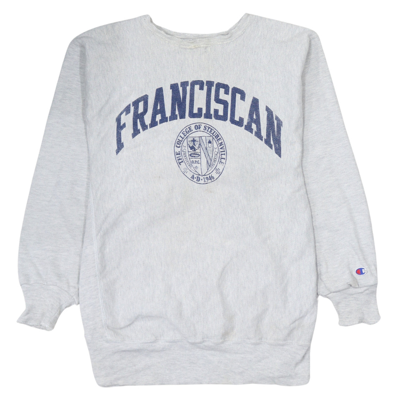 Champion Womens Grey Franciscan Reverse Weave Sweatshirt XL