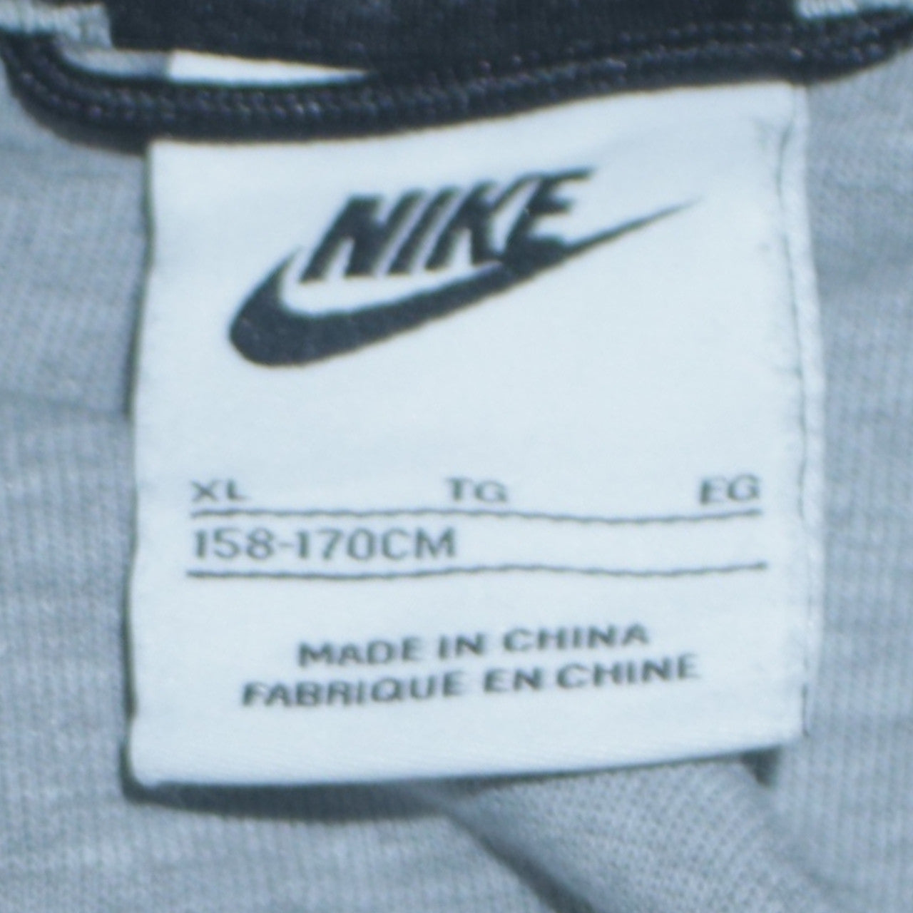 Nike Boys Grey Full Zip Hoodie XL 158-170cm Sportswear Sweatshirt