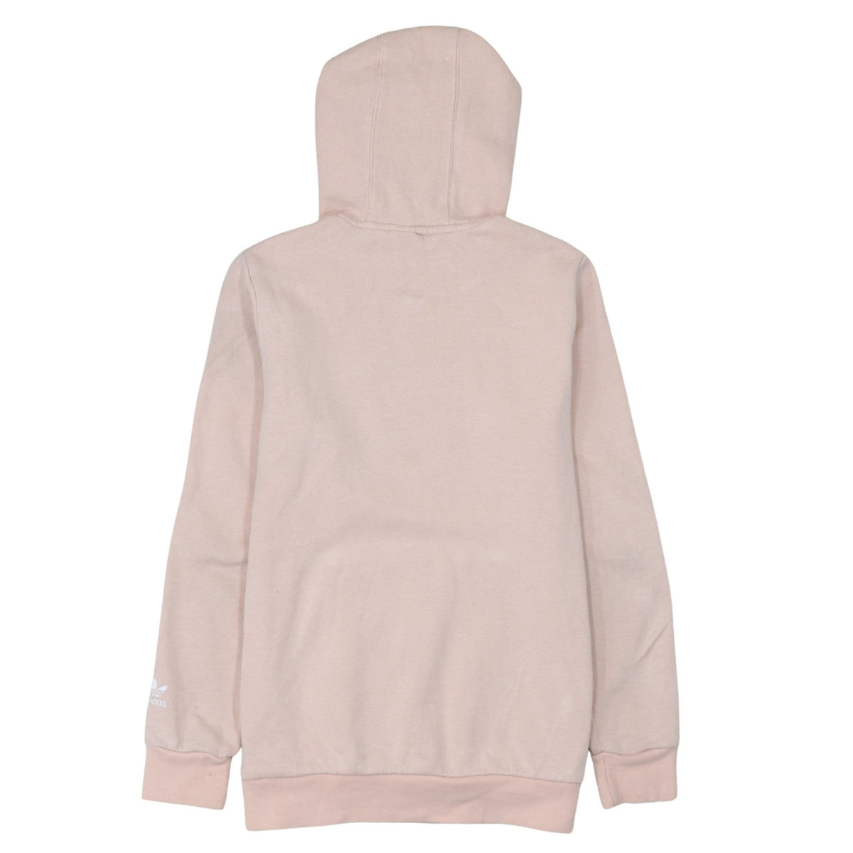 Adidas Girls Pink Logo Pullover Hoodie 12-13 Years Fleece Sweatshirt