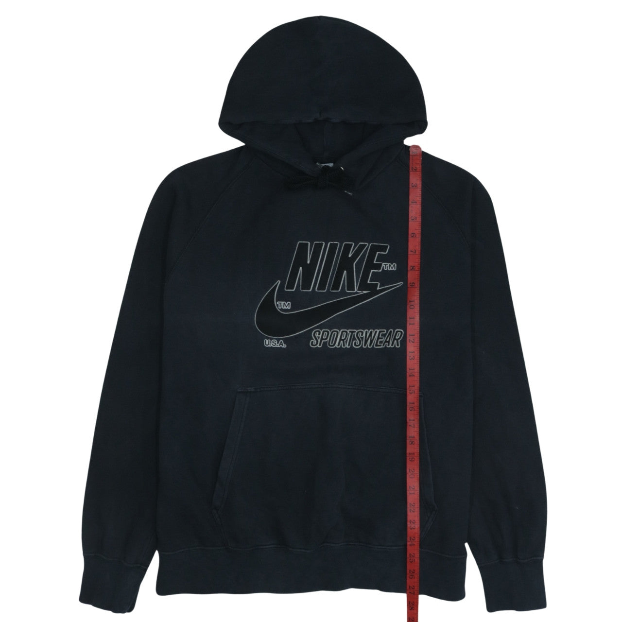 Nike Men's Black Pullover Hoodie L Sportswear Graphic Fleece