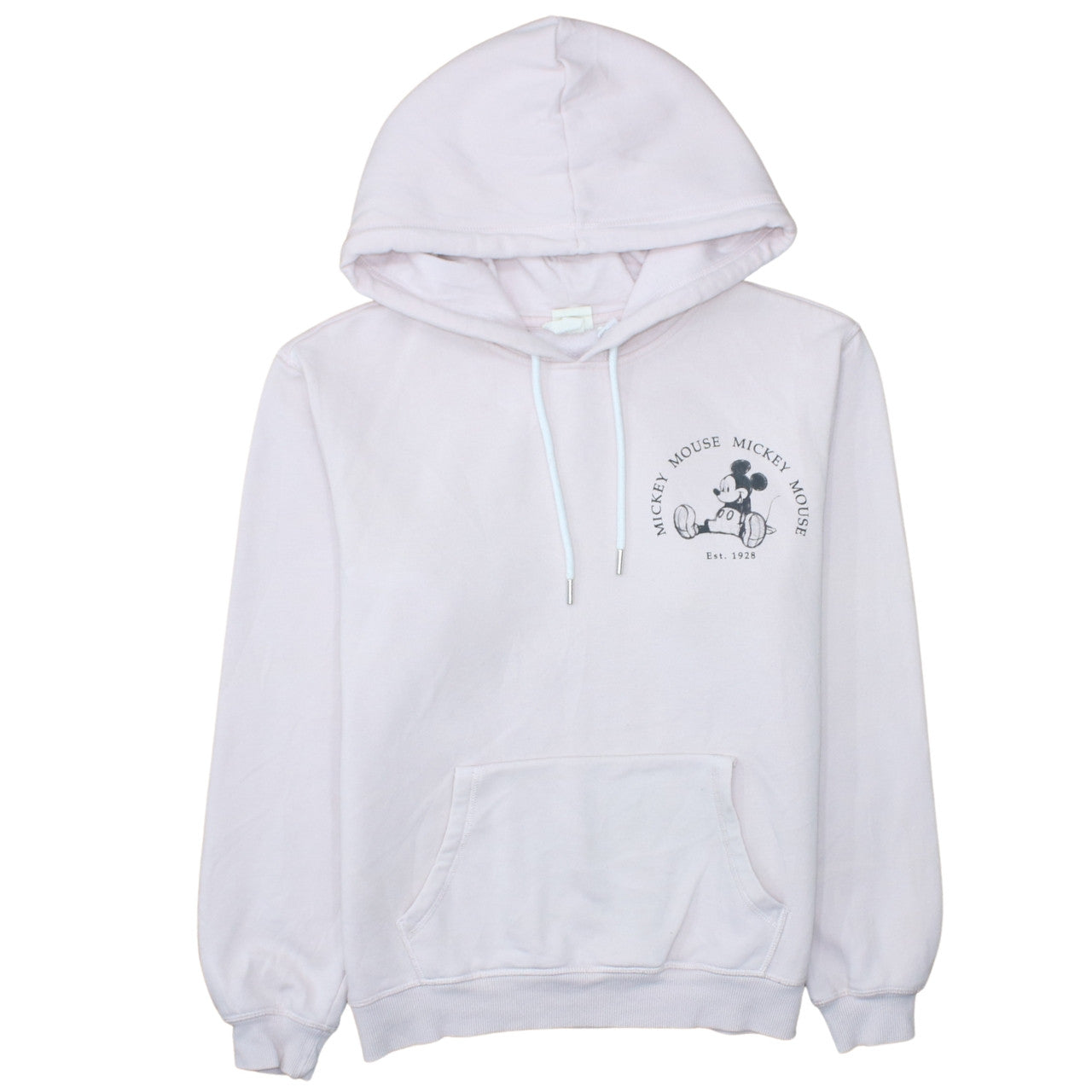 H&M Disney Mickey Mouse Women's Pink Pullover Hoodie Size Small