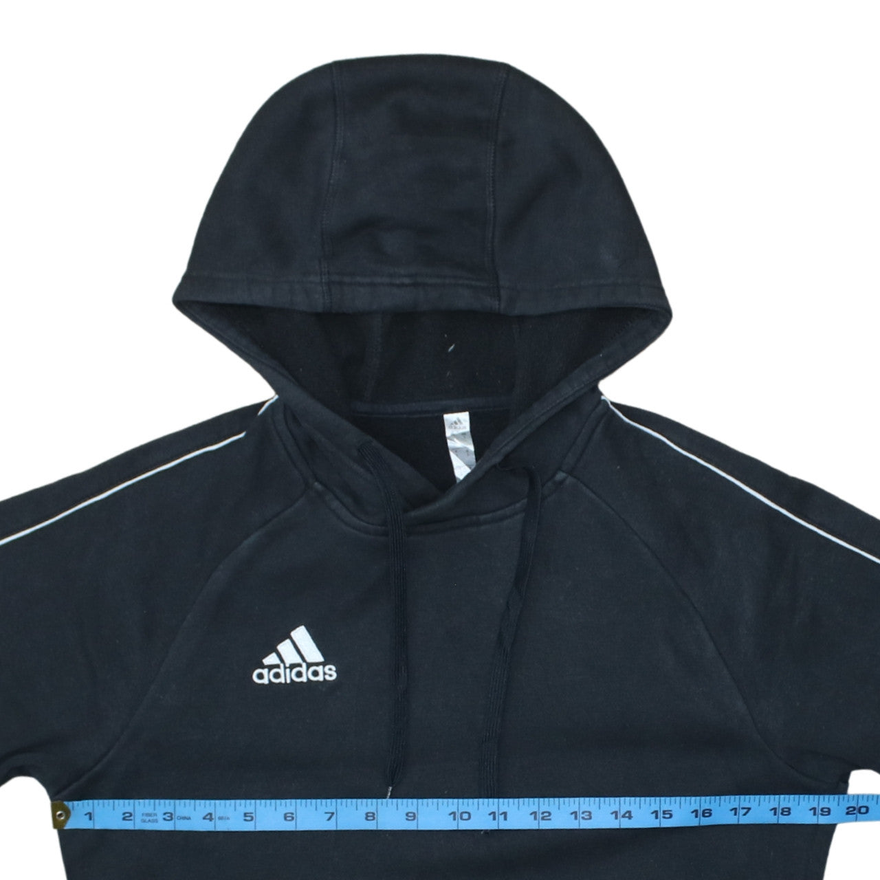 Adidas Men's Black Pullover Hoodie Size S Sports Fleece Sweatshirt