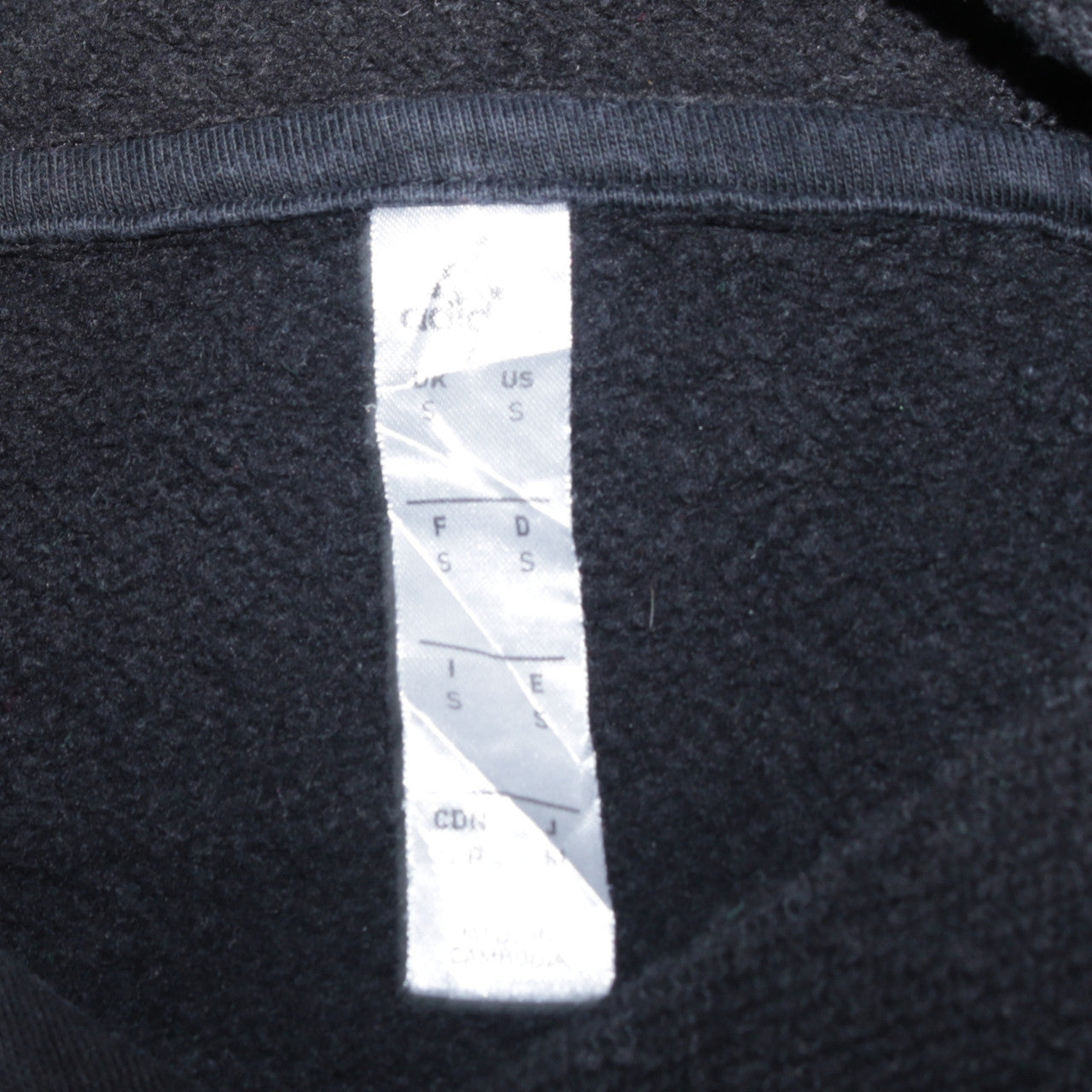 Adidas Men's Black Pullover Hoodie Size S Sports Fleece Sweatshirt