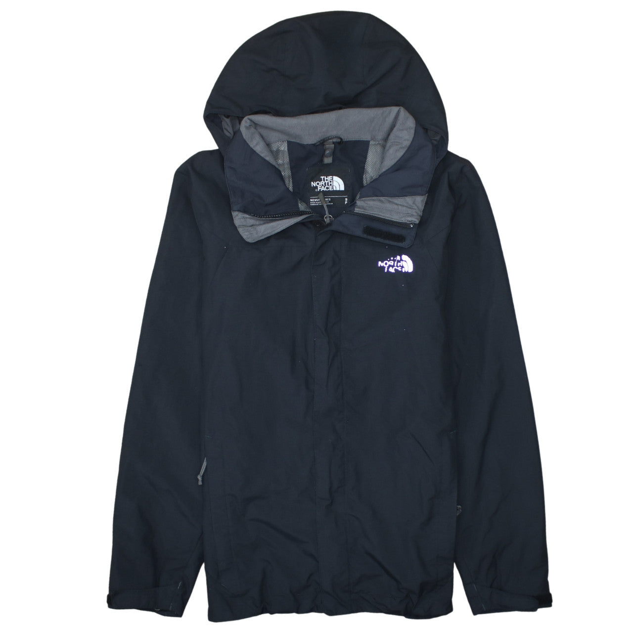 The North Face Mens Black Small Waterproof Hooded Jacket