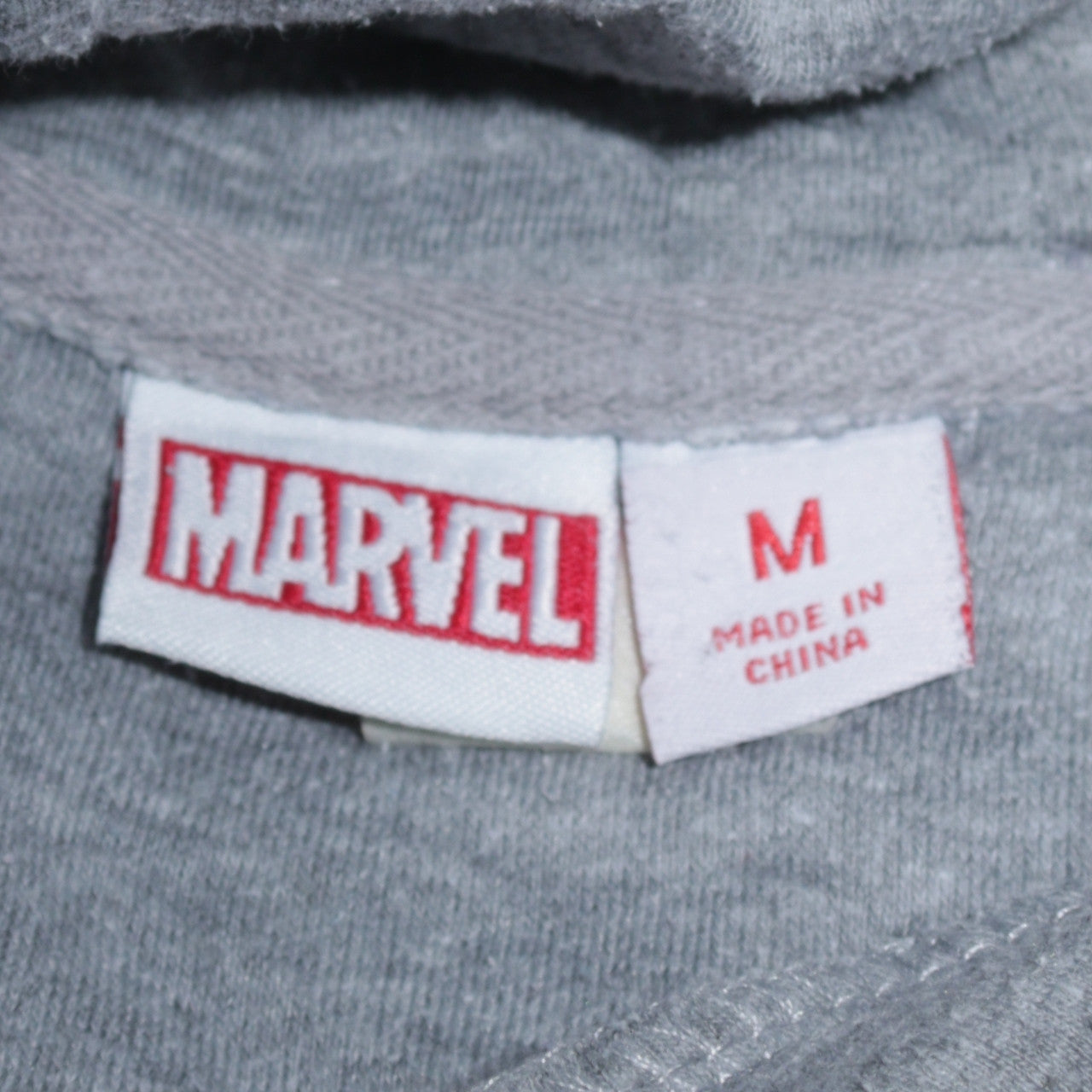 Marvel Men’s Grey Pullover Hoodie M Comic Graphic Print Fleece