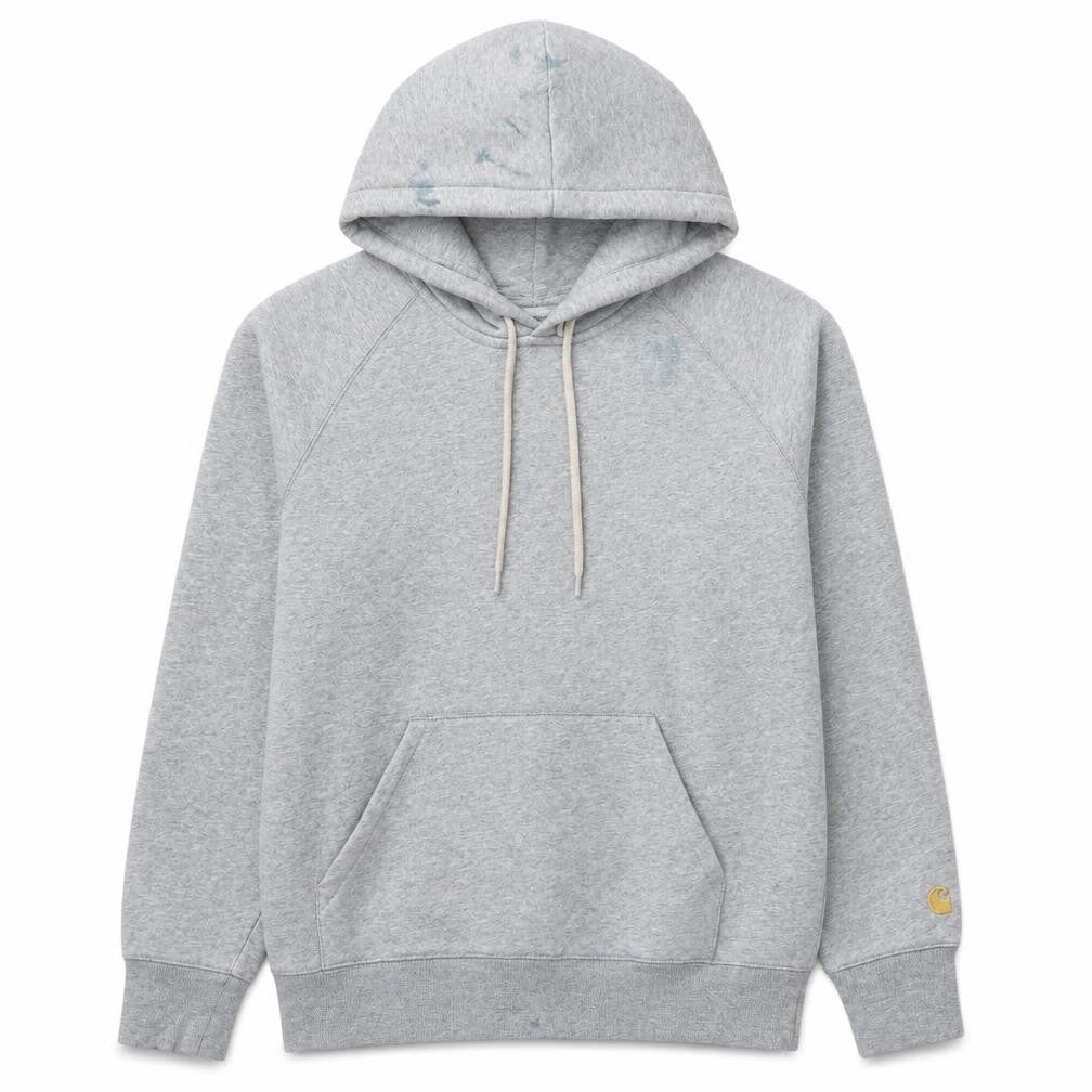 Carhartt Work In Progress Grey Pullover Hoodie Women S Cotton Blend