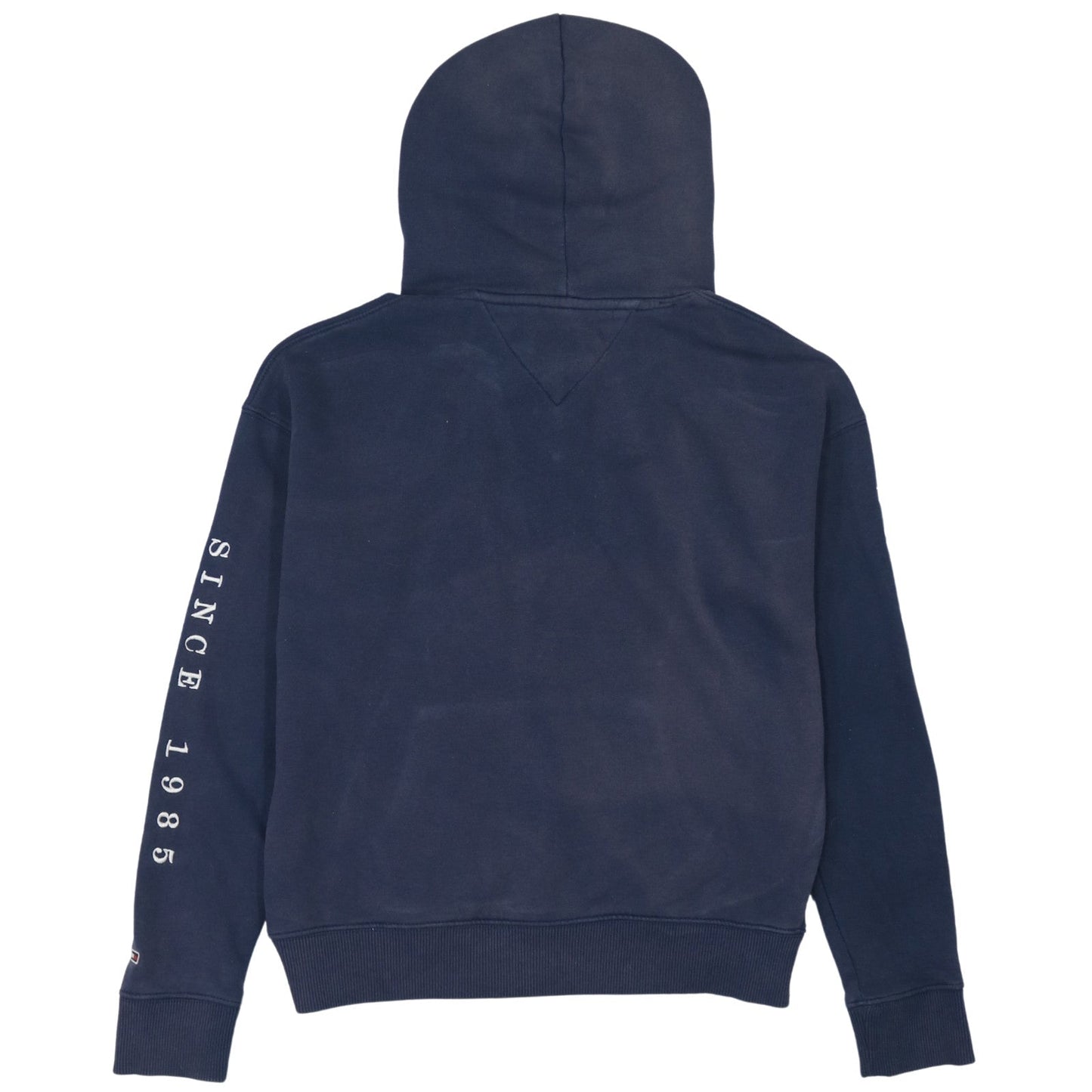 Tommy Jeans Womens Navy Hoodie XS Pullover Logo Hooded Sweatshirt
