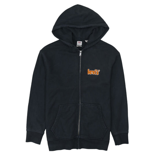 Levi's Men's Black Full Zip Hooded Sweatshirt Size S Relaxed Fit