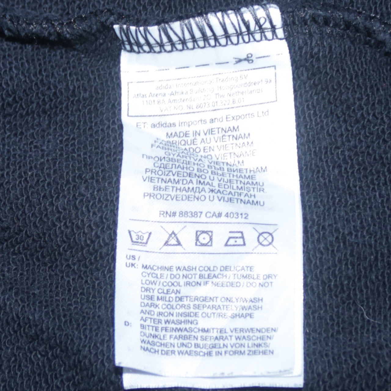 Armani Jeans Men’s Black Cotton Pullover Sweatshirt XS