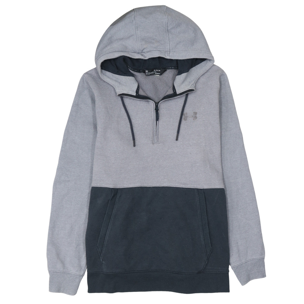 Under Armour Men's Grey XL 1/4 Zip ColdGear Hoodie