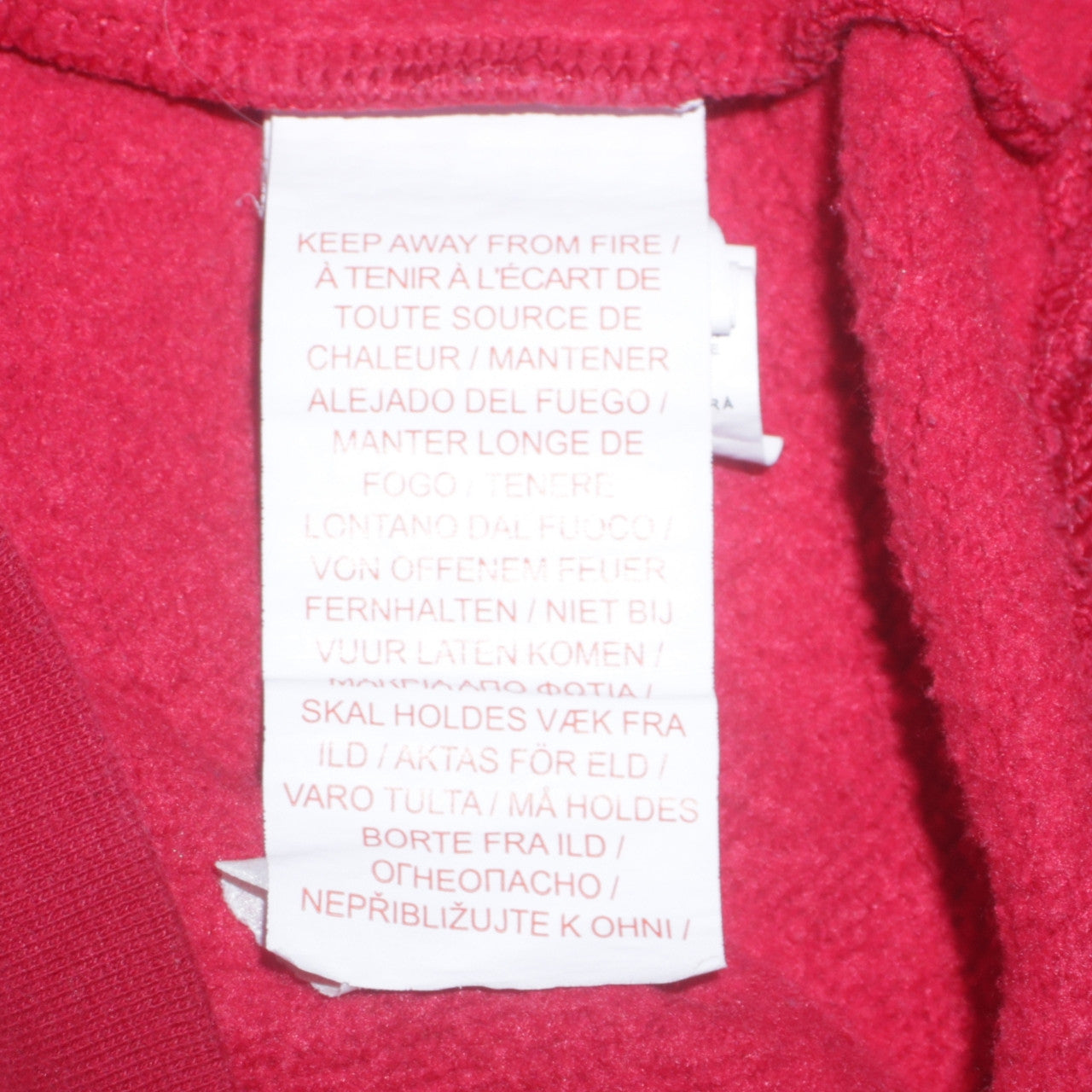 Jordan Boys Red Pullover Hoodie 13-14 Years Fleece Cotton Sweatshirt