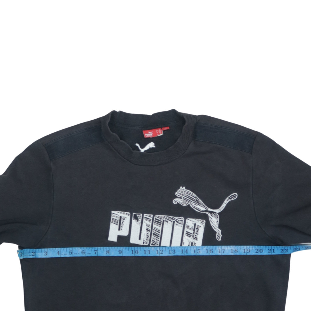 Puma Men's Black Long Sleeve Crew Neck Pullover Sweatshirt L