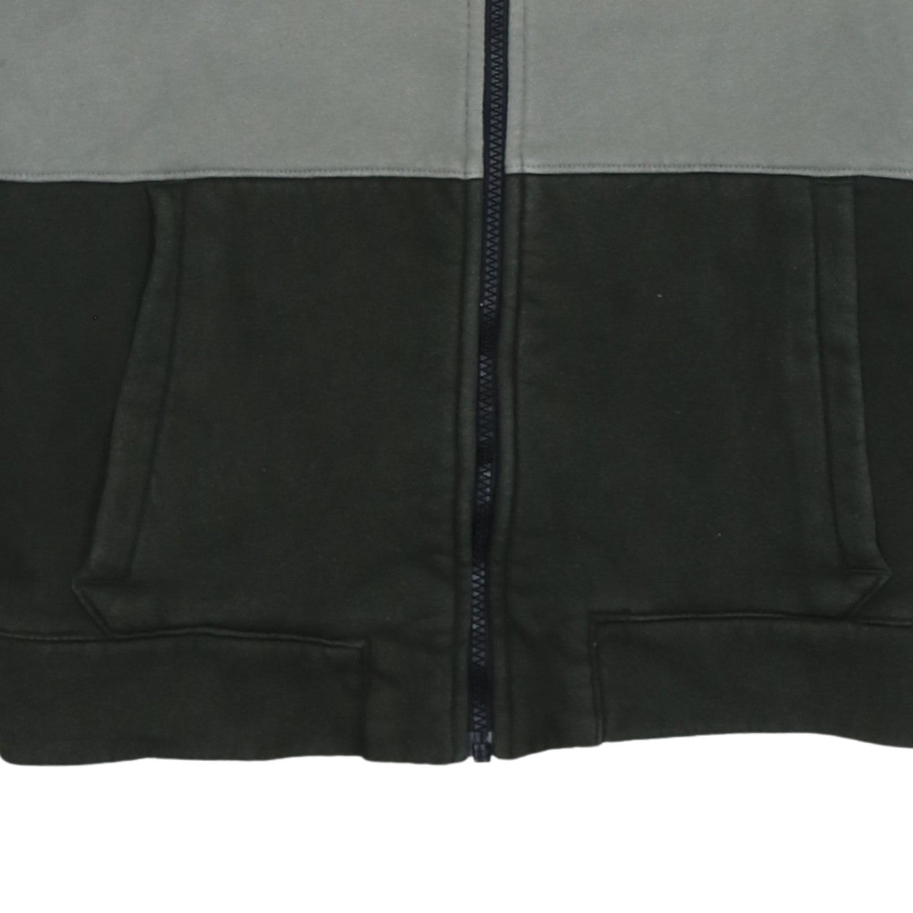 Nike Boys Green Grey Full Zip Hoodie XL 13-15 Years Hooded Sweatshirt