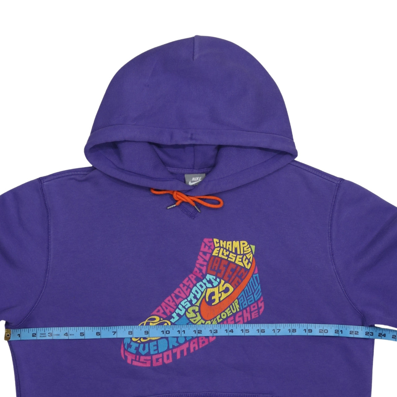 Nike Men's Purple Pullover Hoodie M Graphic Logo Sportswear