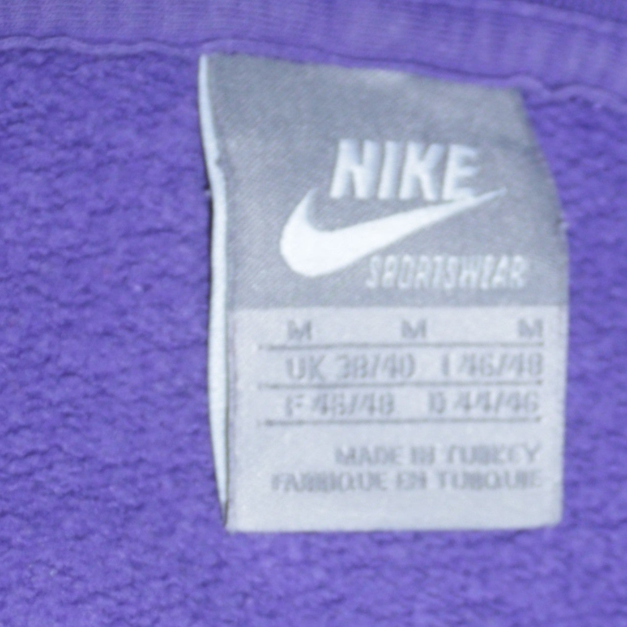 Nike Men's Purple Pullover Hoodie M Graphic Logo Sportswear