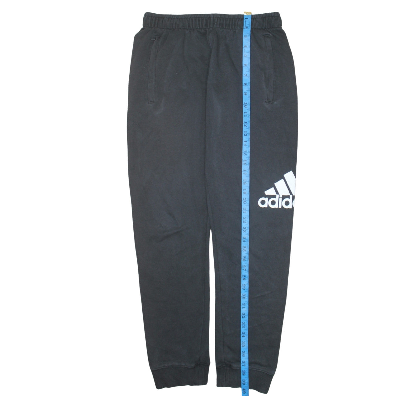 Adidas Men's Black Sweatpants M Regular Fit Logo Casual Trousers