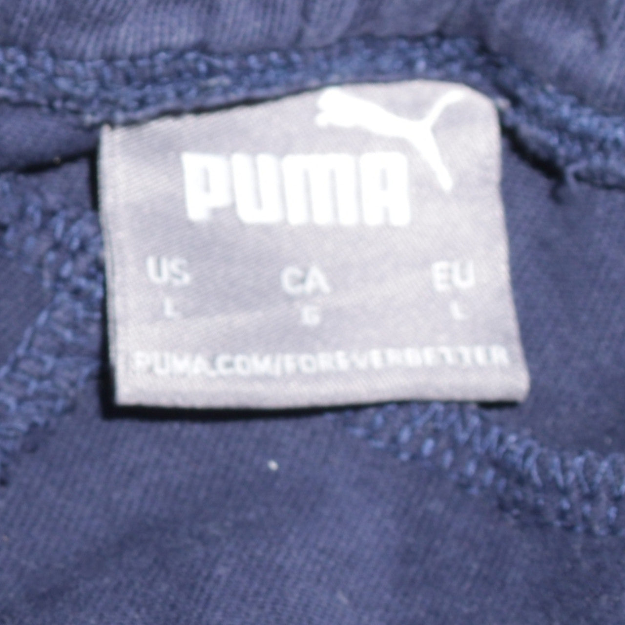 Puma Men's Blue Jogger Sweatpants L Regular Fit Casual Trousers