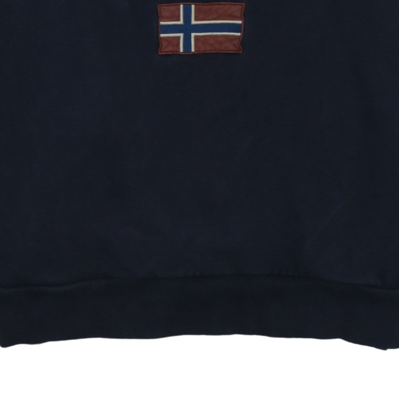 Napapijri Men's Blue 1/2 Zip Pullover Sweatshirt M Regular Fit