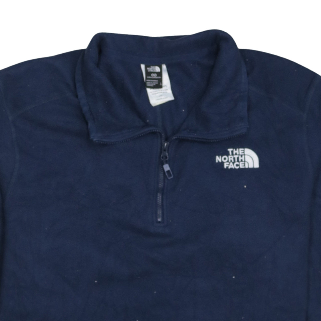 The North Face Men's Blue Fleece 1/4 Zip Pullover Sweatshirt L