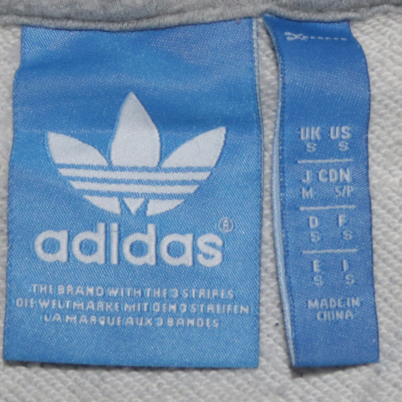 Adidas Mens Grey Pullover Hoodie Small Logo Sportswear Fleece