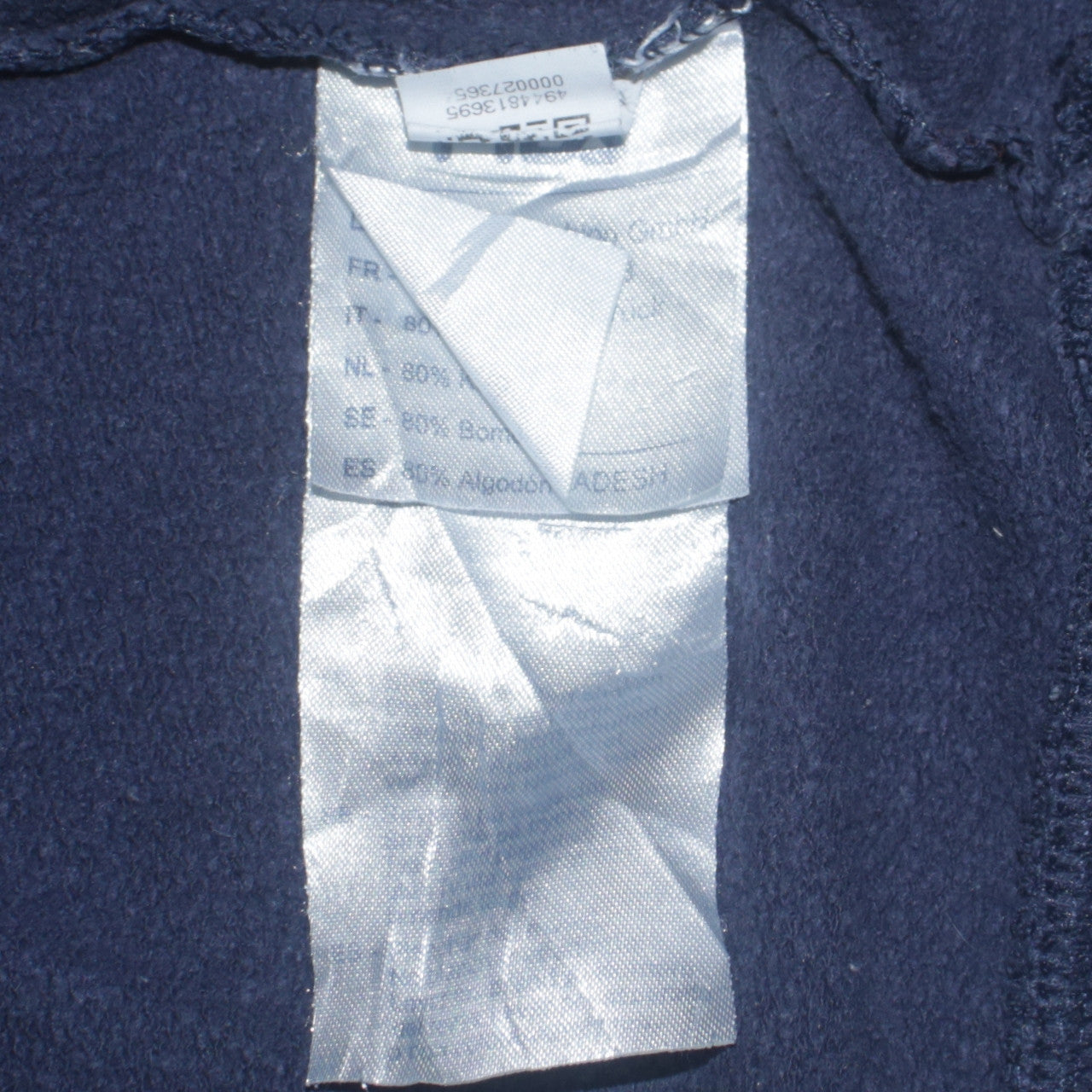 Fila Men's Blue Logo Pullover Sweatshirt Size L Regular Fit