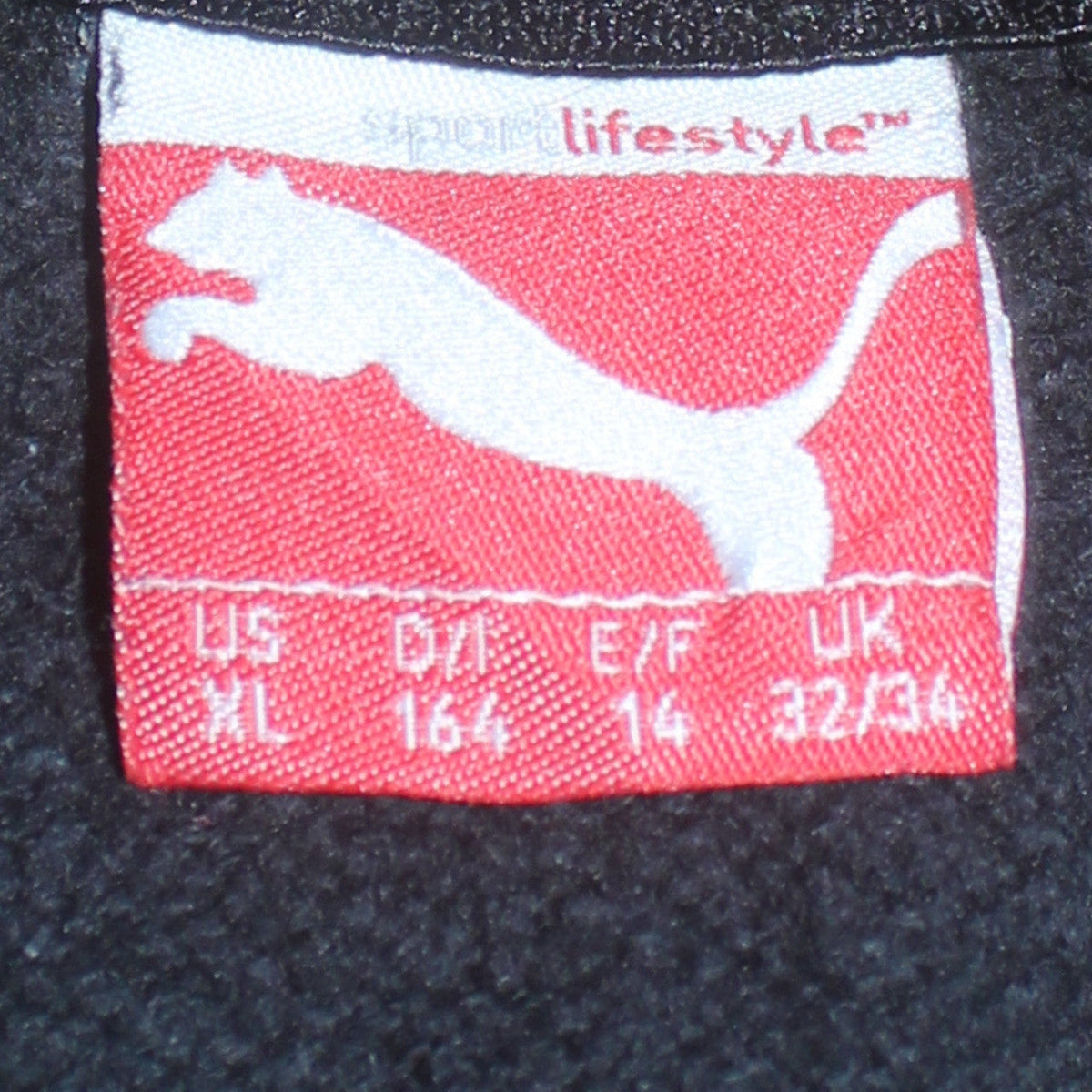 Puma Boys Black Pullover Hoodie Graphic Logo Size 14 164cm