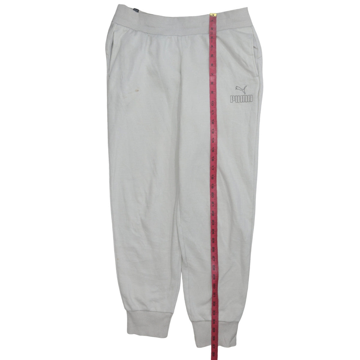 Puma Women’s Grey Jogger Sweatpants Small Comfy Elastic Waist Sportswear