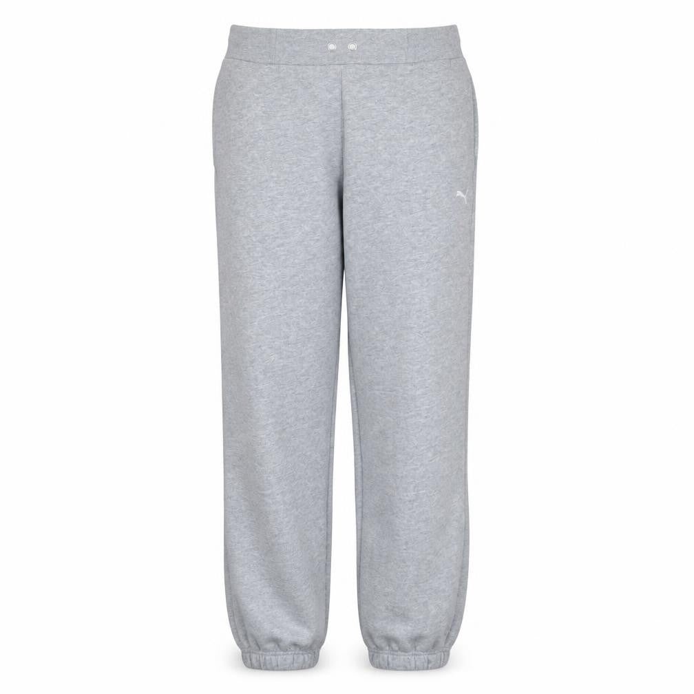 Puma Women Grey Sweatpants Size 12 Elastic Waist Warm Joggers