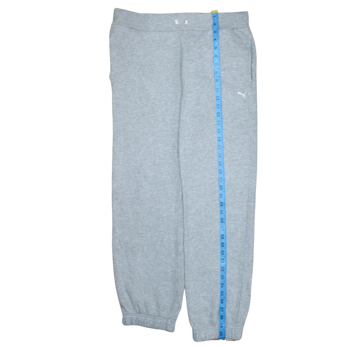 Puma Women Grey Sweatpants Size 12 Elastic Waist Warm Joggers