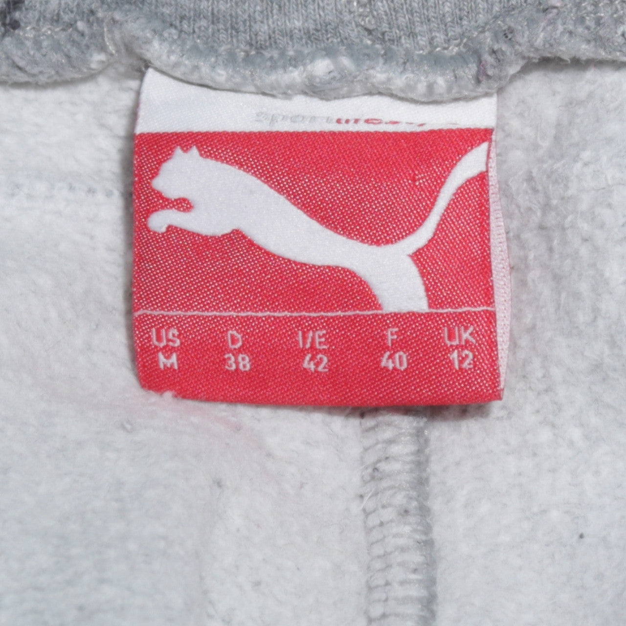 Puma Women Grey Sweatpants Size 12 Elastic Waist Warm Joggers