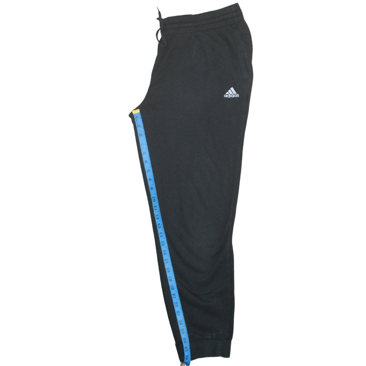 Adidas Women Black XL Jogger Sweatpants with Logo Print