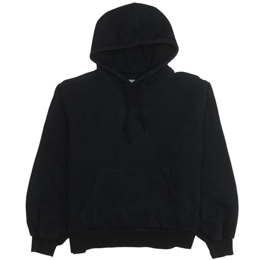 Adidas Women Black Pullover Hoodie Size 10 Relaxed Fit Cotton Sweatshirt