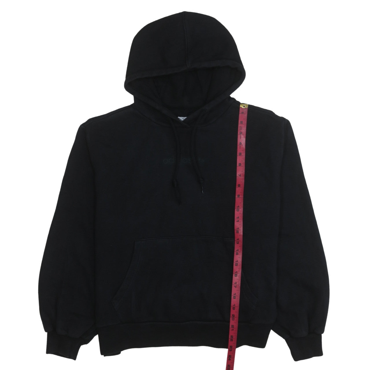 Adidas Women Black Pullover Hoodie Size 10 Relaxed Fit Cotton Sweatshirt