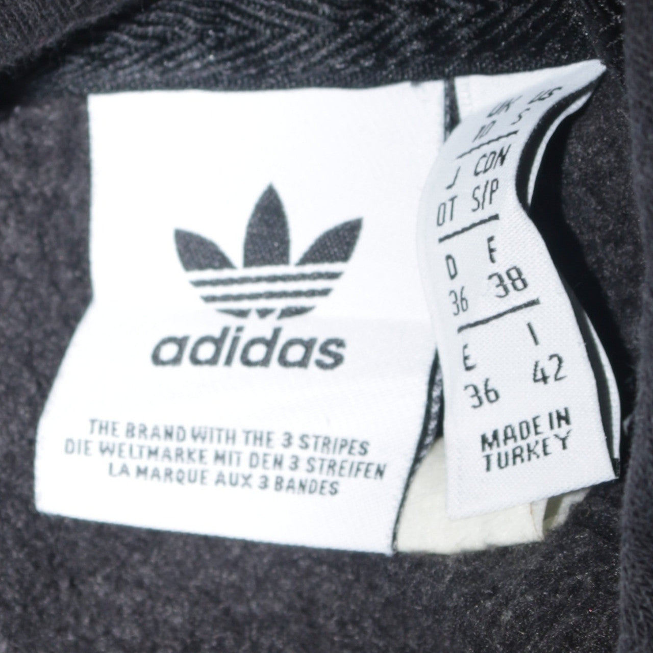 Adidas Women Black Pullover Hoodie Size 10 Relaxed Fit Cotton Sweatshirt