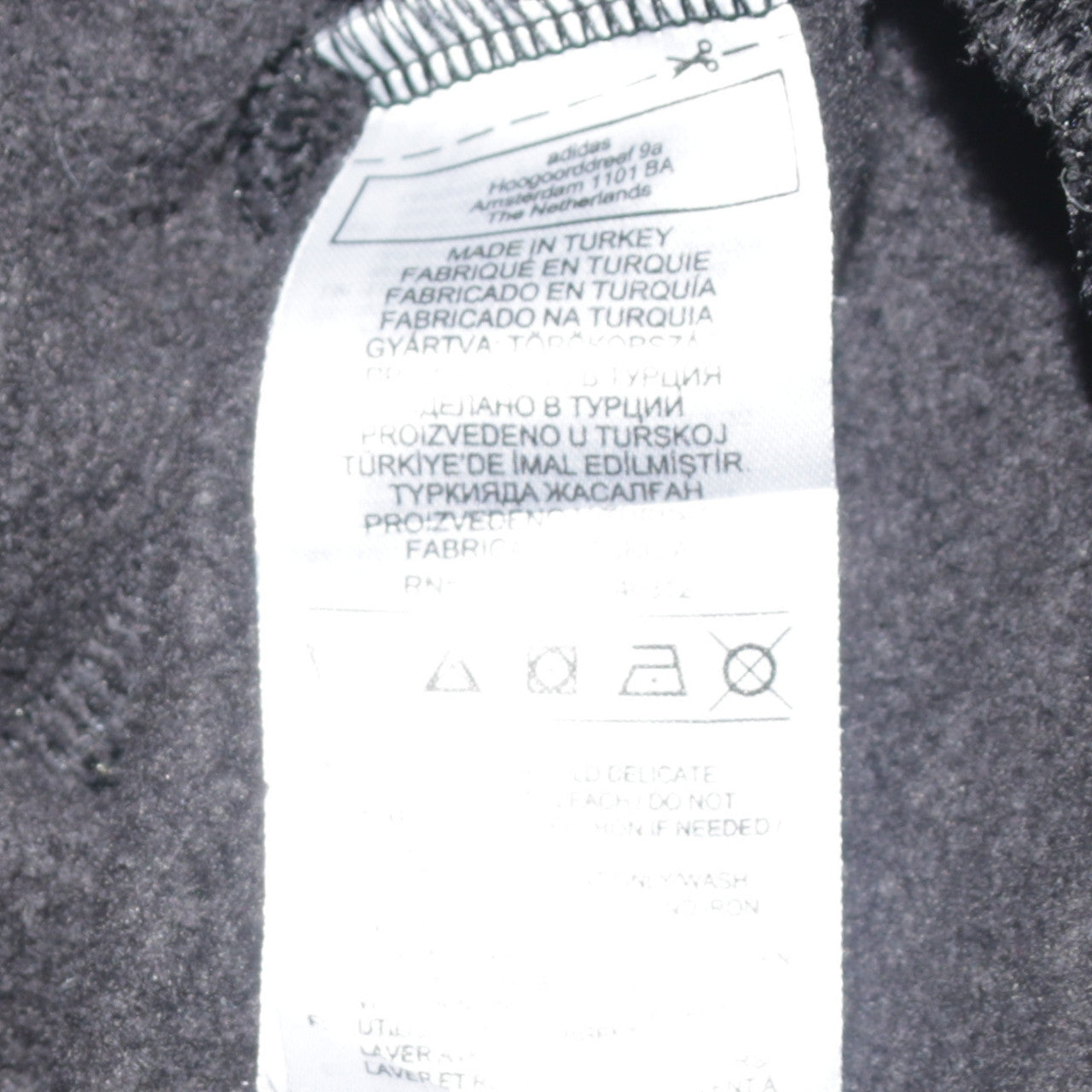 Adidas Women Black Pullover Hoodie Size 10 Relaxed Fit Cotton Sweatshirt