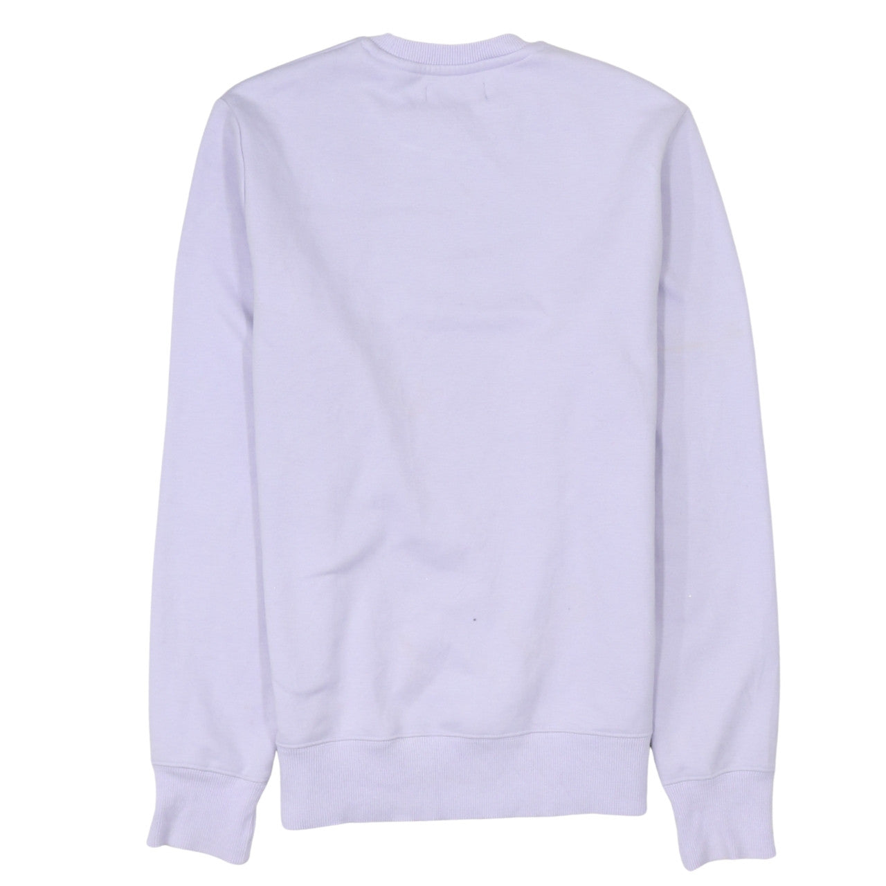 Fred Perry Women's Lilac Cotton Sweatshirt M Crew Neck Logo Pullover
