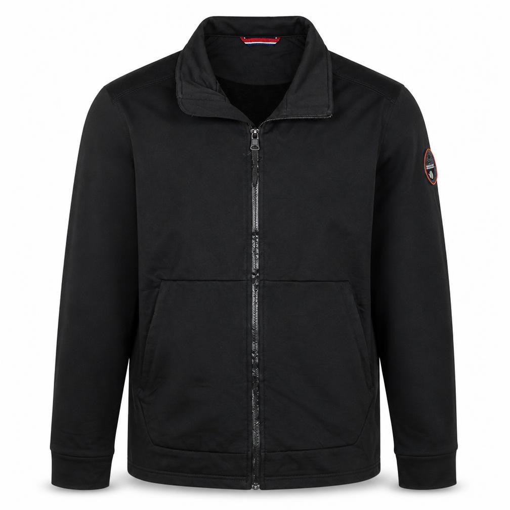 Napapijri Men's Black XL Softshell Zip Jacket Water Resistant